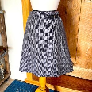 💯 Wool, British Tweed Skirt